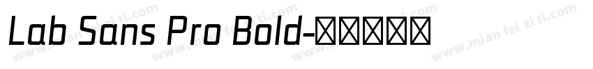 Lab Sans Pro Bold字体转换